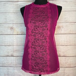 NWT Express lace sleeveless top